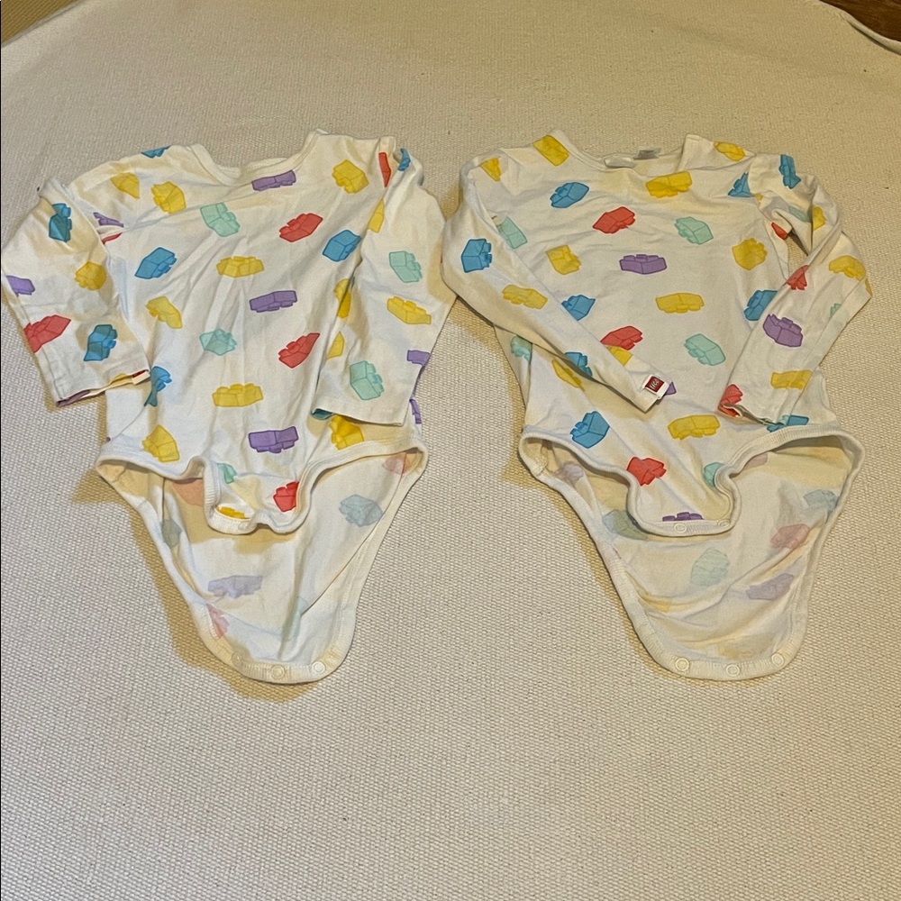 H&M Long Sleeve One-Piece with Colorful Lego Print
